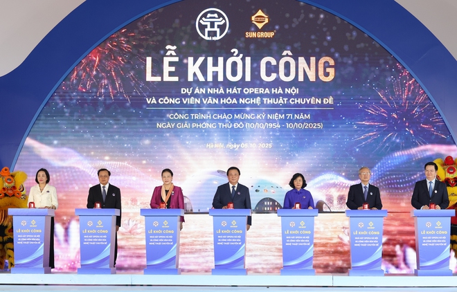 Hà Nội khởi công dự án Nhà hát Opera và Công viên văn hóa nghệ thuật chuyên đề- Ảnh 1.