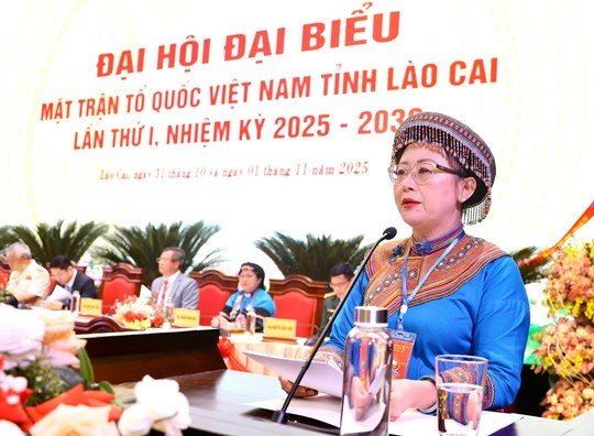 Phó Chủ tịch Hà Thị Nga dự Đại hội đại biểu MTTQ Việt Nam tỉnh Lào Cai lần thứ I, nhiệm kỳ 2025 - 2030- Ảnh 3. Phó Chủ tịch Hà Thị Nga dự Đại hội đại biểu MTTQ Việt Nam tỉnh Lào Cai lần thứ I, nhiệm kỳ 2025 - 2030- Ảnh 3.