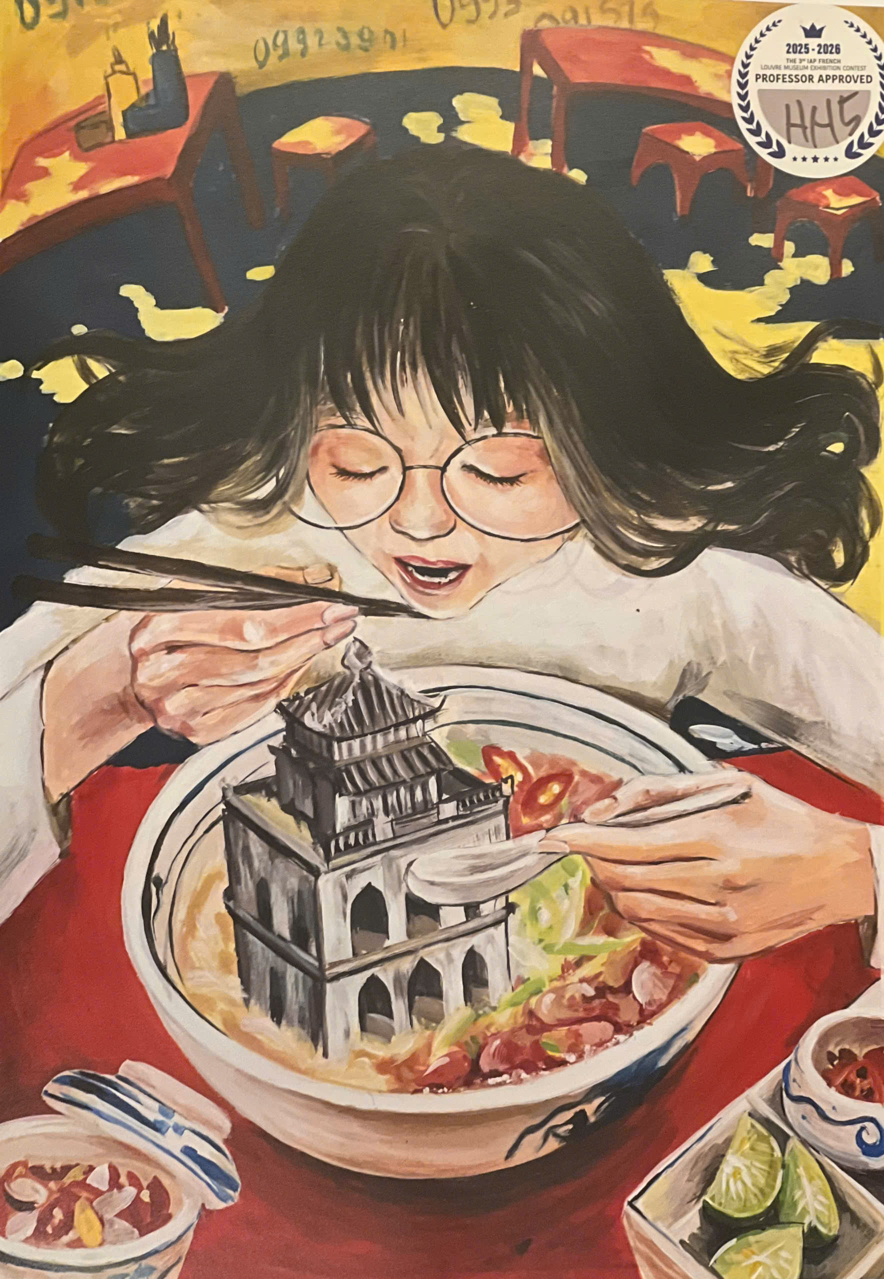 Học sinh trổ tài hội họa hướng tới triển lãm tại Bảo tàng Louvre 2026- Ảnh 4. Học sinh trổ tài hội họa hướng tới triển lãm tại Bảo tàng Louvre 2026- Ảnh 4.