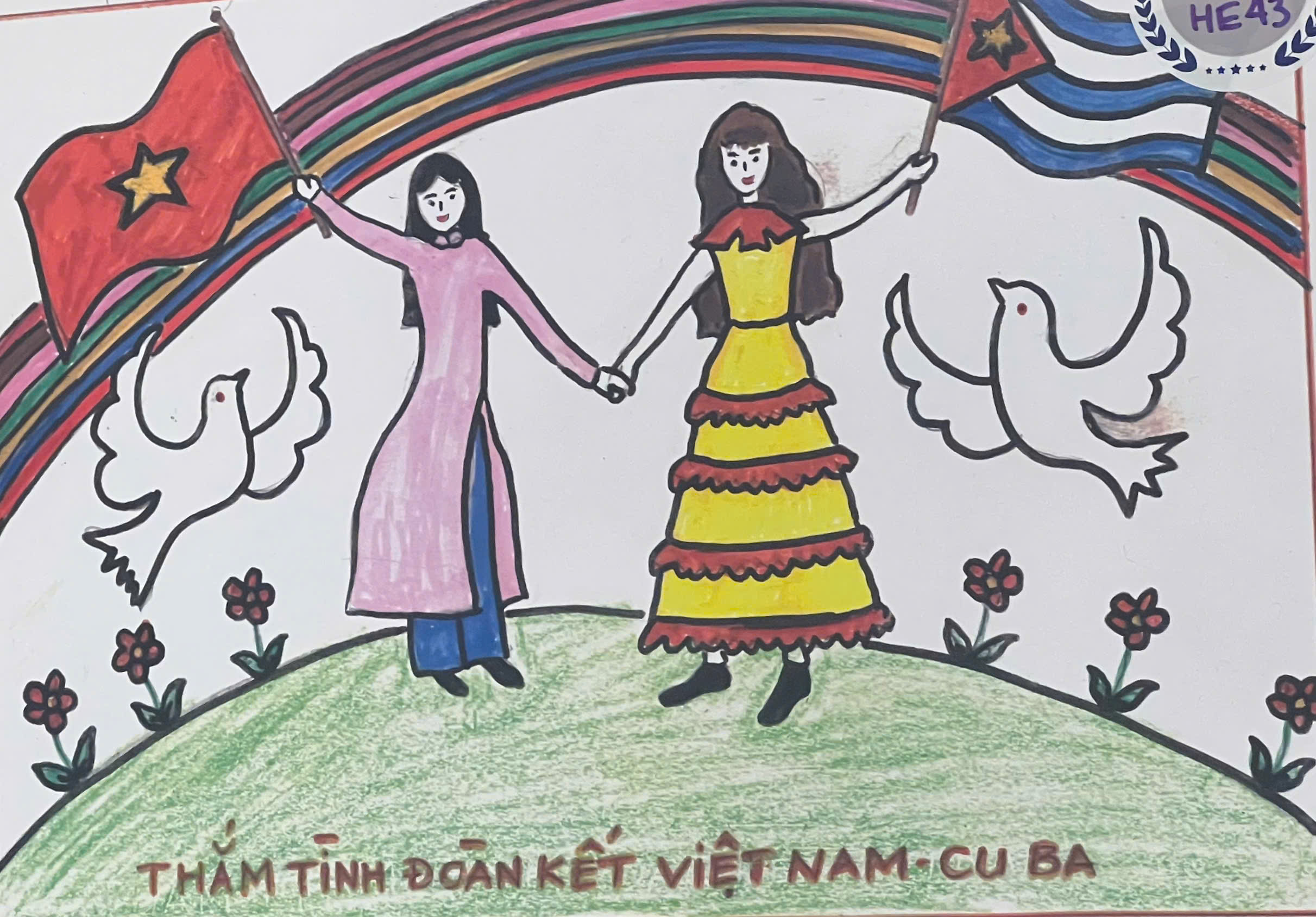 Học sinh trổ tài hội họa hướng tới triển lãm tại Bảo tàng Louvre 2026- Ảnh 2. Học sinh trổ tài hội họa hướng tới triển lãm tại Bảo tàng Louvre 2026- Ảnh 2.