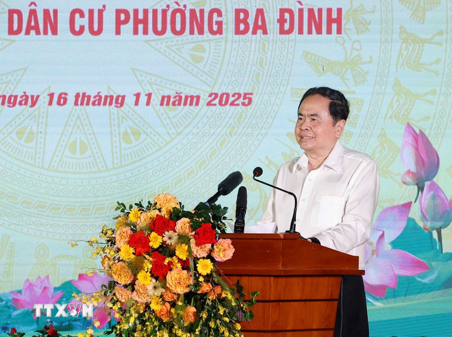 Hà Nội: Tổng Bí thư Tô Lâm dự Ngày hội Đại đoàn kết dân tộc phường Ba Đình- Ảnh 2.