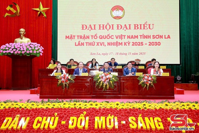 Bà Hà Thị Nga dự Đại hội đại biểu MTTQ Việt Nam tỉnh Sơn La lần thứ XVI, nhiệm kỳ 2025-2030- Ảnh 5. Bà Hà Thị Nga dự Đại hội đại biểu MTTQ Việt Nam tỉnh Sơn La lần thứ XVI, nhiệm kỳ 2025-2030- Ảnh 5.