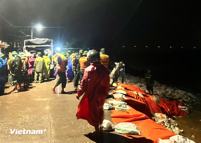 Đà Nẵng: Hơn 500 cán bộ, chiến sỹ xuyên đêm ngăn sạt lở kè An Lương- Ảnh 2.