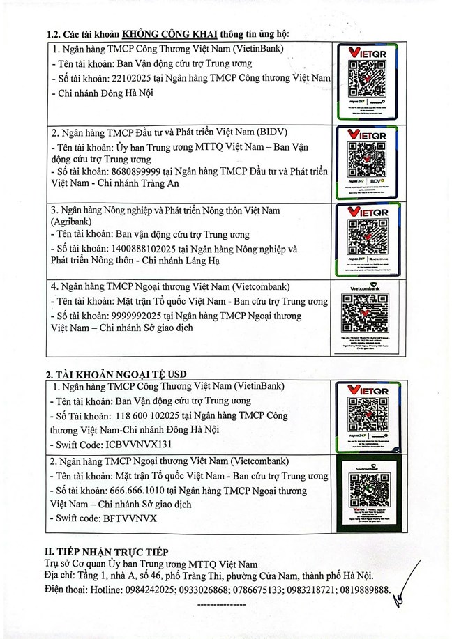 Mặt trận Tổ quốc Việt Nam phát động “Toàn dân ủng hộ đồng bào miền Trung, Tây Nguyên khắc phục hậu quả mưa lũ”- Ảnh 7.