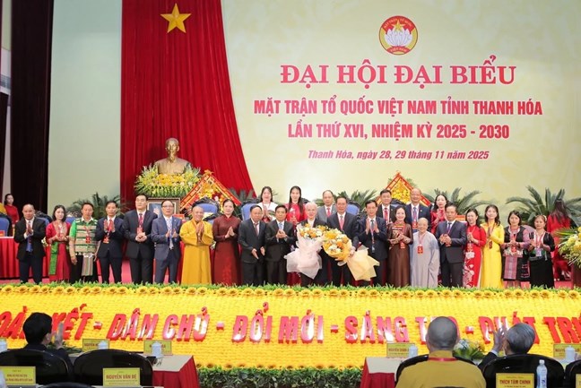 Bà Hà Thị Nga dự Đại hội đại biểu MTTQ Việt Nam tỉnh Thanh Hóa lần thứ XVI- Ảnh 11.