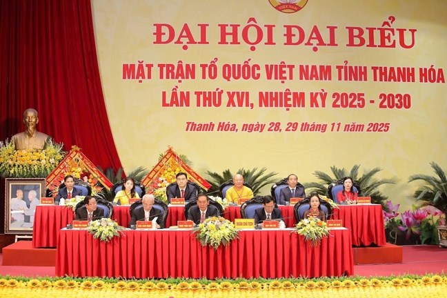 Bà Hà Thị Nga dự Đại hội đại biểu MTTQ Việt Nam tỉnh Thanh Hóa lần thứ XVI- Ảnh 4.