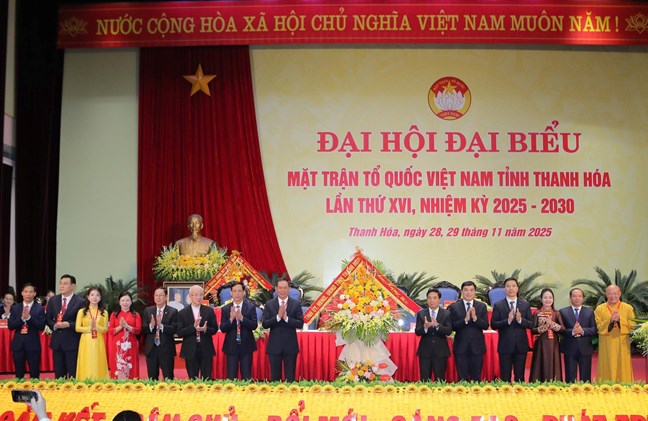 Bà Hà Thị Nga dự Đại hội đại biểu MTTQ Việt Nam tỉnh Thanh Hóa lần thứ XVI- Ảnh 10.