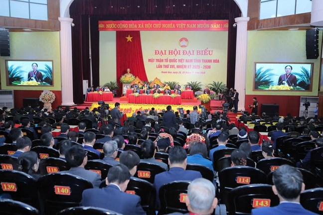 Bà Hà Thị Nga dự Đại hội đại biểu MTTQ Việt Nam tỉnh Thanh Hóa lần thứ XVI- Ảnh 7.