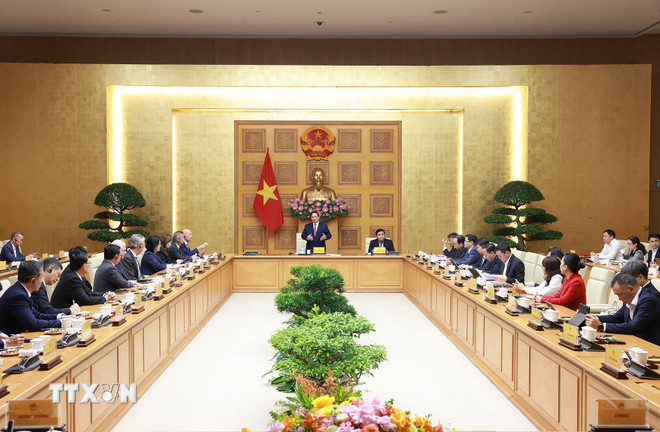 Thủ tướng đề nghị doanh nghiệp quốc tế giúp Việt Nam phát triển ngành bán dẫn toàn diện- Ảnh 1.