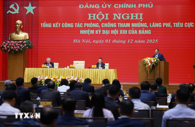 Thủ tướng: Tham nhũng, tiêu cực là "giặc nội xâm,” phải kiên quyết, kiên trì đấu tranh- Ảnh 1.