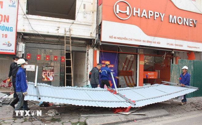 Hà Nội cưỡng chế giải phóng mặt bằng phục vụ thi công Dự án đường Vành đai 1- Ảnh 1.