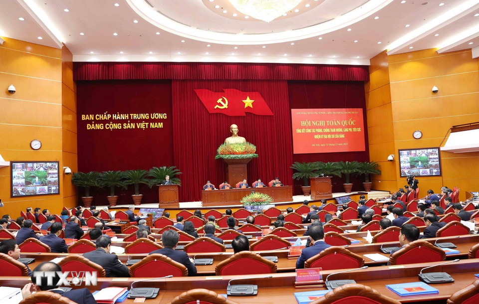 Tổng Bí thư chủ trì hội nghị tổng kết công tác phòng chống tham nhũng, lãng phí- Ảnh 1.