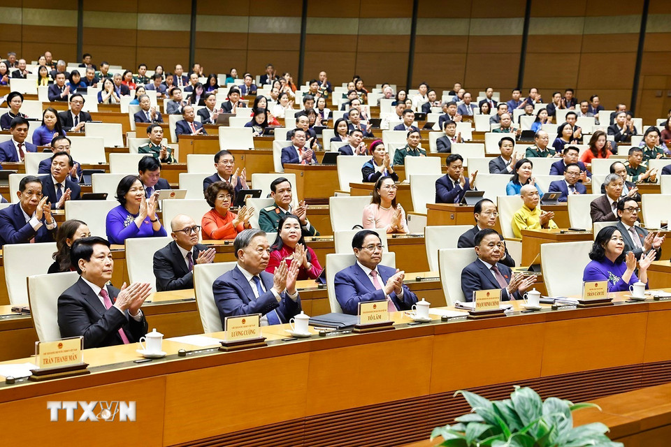 Toàn cảnh Phiên bế mạc Kỳ họp thứ 10, Quốc hội khóa XV- Ảnh 3.