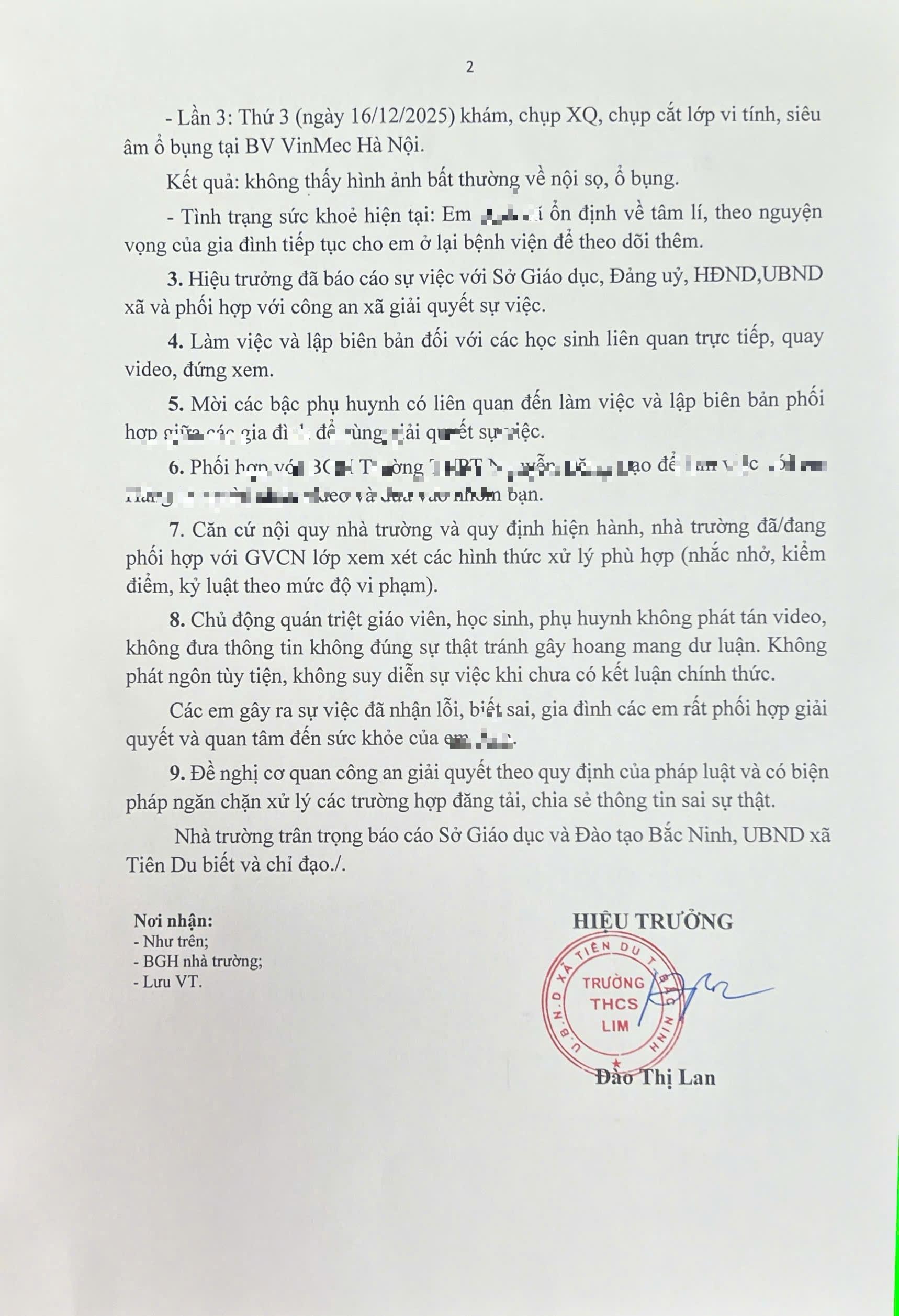 Yêu cầu xử lý nghiêm khắc vụ bạo lực học đường tại trường THCS Lim- Ảnh 2. Yêu cầu xử lý nghiêm khắc vụ bạo lực học đường tại trường THCS Lim- Ảnh 2.