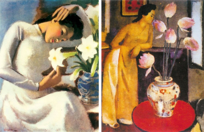 Chiêm ngưỡng tranh "song sinh" với bức "Thiếu nữ bên hoa huệ" nổi tiếng- Ảnh 1.