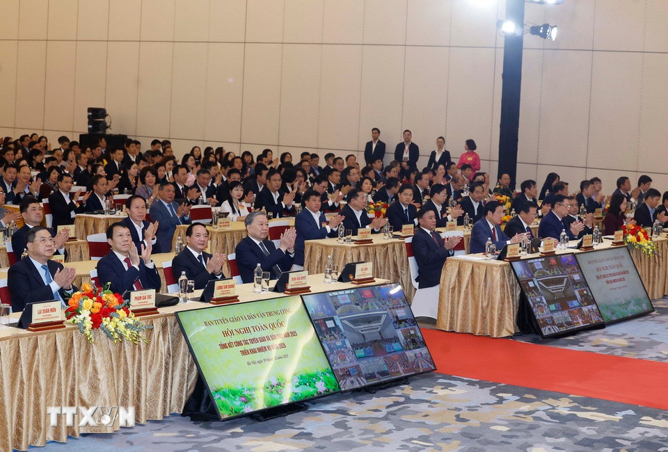 Toàn cảnh Hội nghị triển khai nhiệm vụ năm 2026 của ngành Tuyên giáo và Dân vận- Ảnh 9.