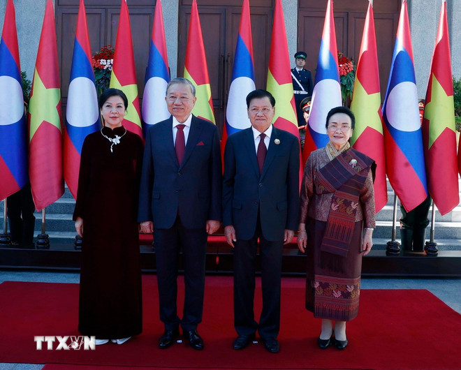 Tuyên bố chung Việt Nam-Lào nhân chuyến thăm của Tổng Bí thư Tô Lâm tới Lào- Ảnh 2.