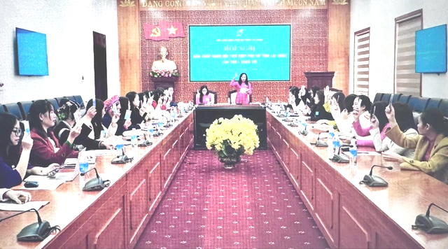 Bà Ngô Thị Bích Hạnh được bầu giữ chức Chủ tịch Hội LHPN tỉnh Lai Châu khóa XIII- Ảnh 2.