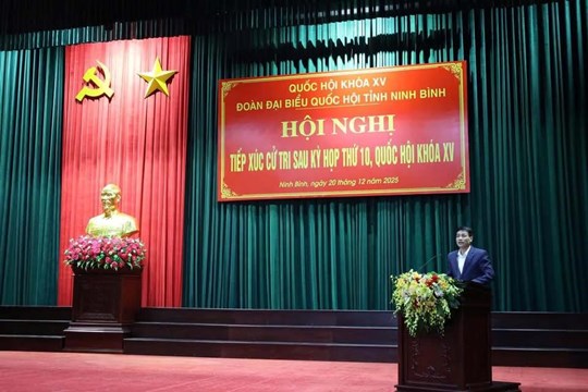 Phó Chủ tịch - Tổng Thư ký Nguyễn Thị Thu Hà tiếp xúc cử tri Ninh Bình sau kỳ họp thứ 10- Ảnh 2.