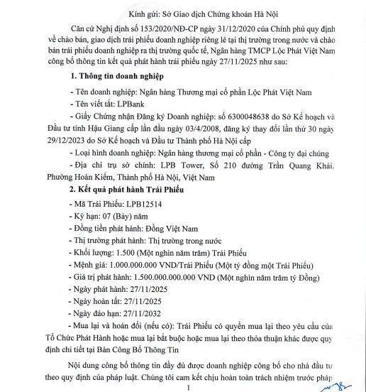 LPBank: Dồn lực huy động vốn từ trái phiếu, "ưa chuộng" bất động sản thế chấp- Ảnh 1.