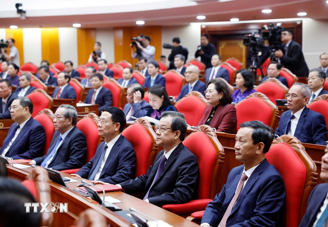 Bế mạc Hội nghị lần thứ 15 Ban Chấp hành Trung ương Đảng khóa XIII- Ảnh 1.