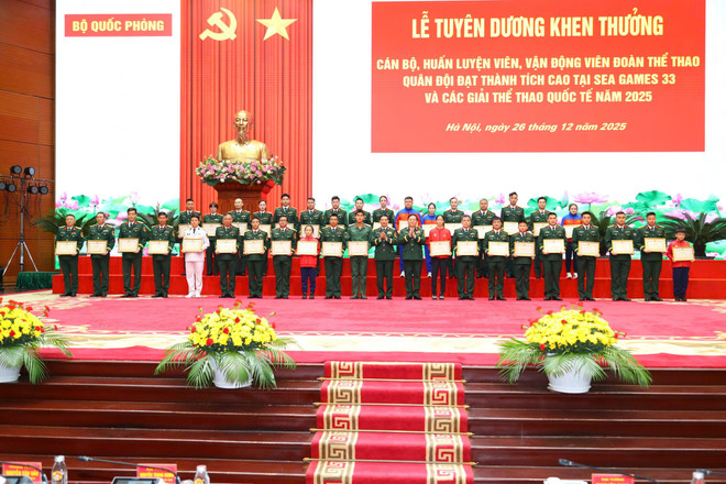 Quân đội tuyên dương vận động viên đạt thành tích cao năm 2025- Ảnh 2.