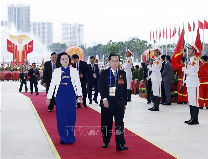 Tổng Bí thư Tô Lâm và Chủ tịch nước Lương Cường dự khai mạc Đại hội Thi đua yêu nước toàn quốc lần thứ XI- Ảnh 11.