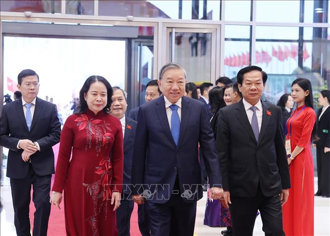 Tổng Bí thư Tô Lâm và Chủ tịch nước Lương Cường dự khai mạc Đại hội Thi đua yêu nước toàn quốc lần thứ XI- Ảnh 3.