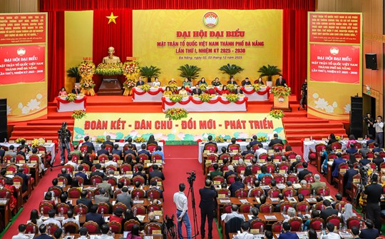 Phó Chủ tịch - Tổng Thư ký Nguyễn Thị Thu Hà dự Đại hội đại biểu MTTQ Việt Nam TP Đà Nẵng nhiệm kỳ 2025-2030- Ảnh 1. Phó Chủ tịch - Tổng Thư ký Nguyễn Thị Thu Hà dự Đại hội đại biểu MTTQ Việt Nam TP Đà Nẵng nhiệm kỳ 2025-2030- Ảnh 1.