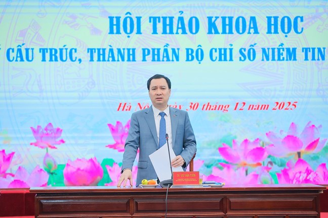 Nghiên cứu hoàn thiện cấu trúc, thành phần Bộ chỉ số Niềm tin xã hội cấp tỉnh- Ảnh 1.