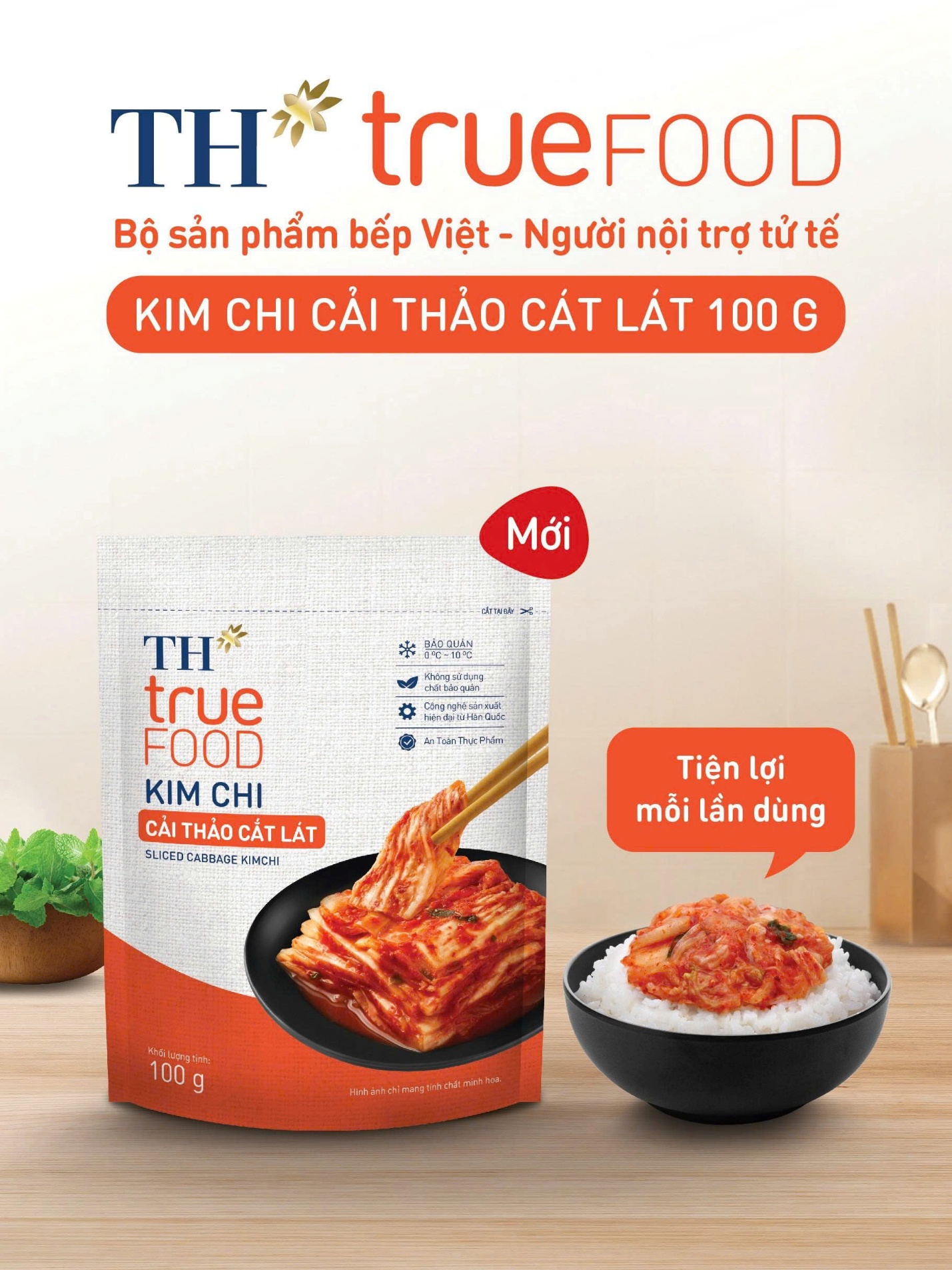 Kim chi TH true FOOD 100g - lựa chọn “vừa đủ” cho bữa ăn hiện đại của người trẻ- Ảnh 3.