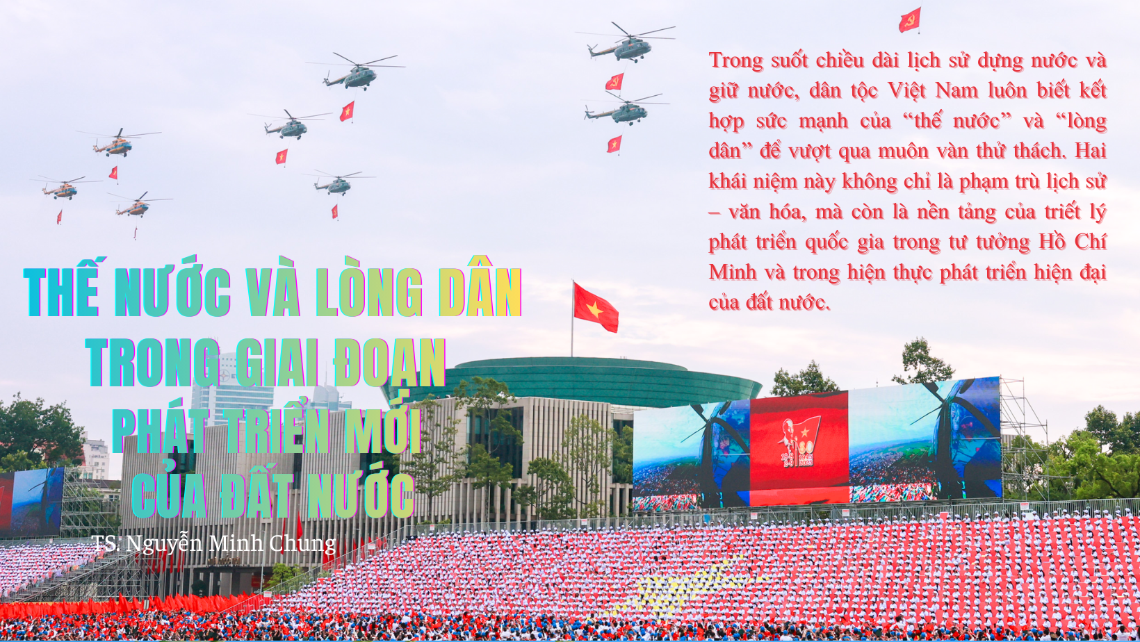 THẾ NƯỚC VÀ LÒNG DÂN TRONG GIAI ĐOẠN PHÁT TRIỂN MỚI CỦA ĐẤT NƯỚC