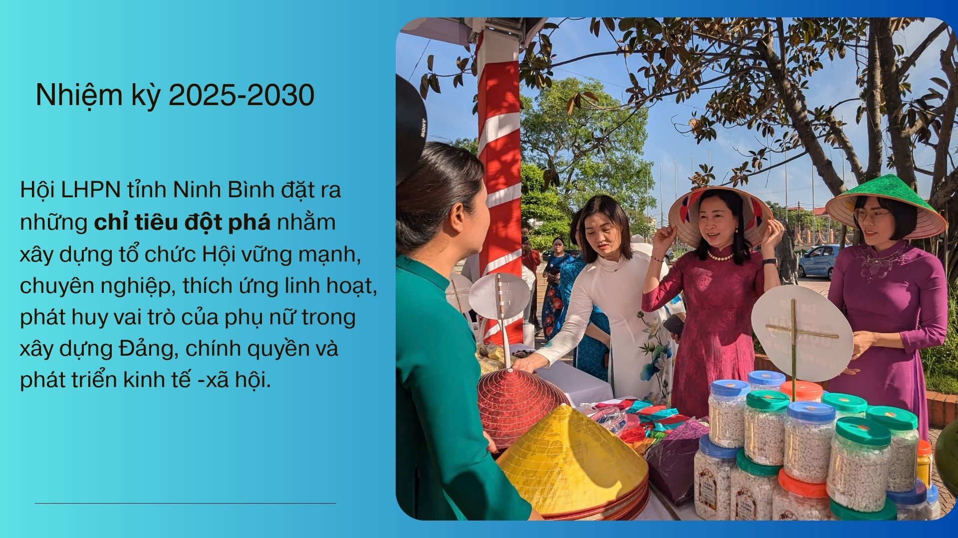 Đại hội đại biểu Phụ nữ tỉnh Ninh Bình lần thứ I, nhiệm kỳ 2025-2030: Tầm nhìn dài hạn, khát vọng lớn- Ảnh 4. Đại hội đại biểu Phụ nữ tỉnh Ninh Bình lần thứ I, nhiệm kỳ 2025-2030: Tầm nhìn dài hạn, khát vọng lớn- Ảnh 4.