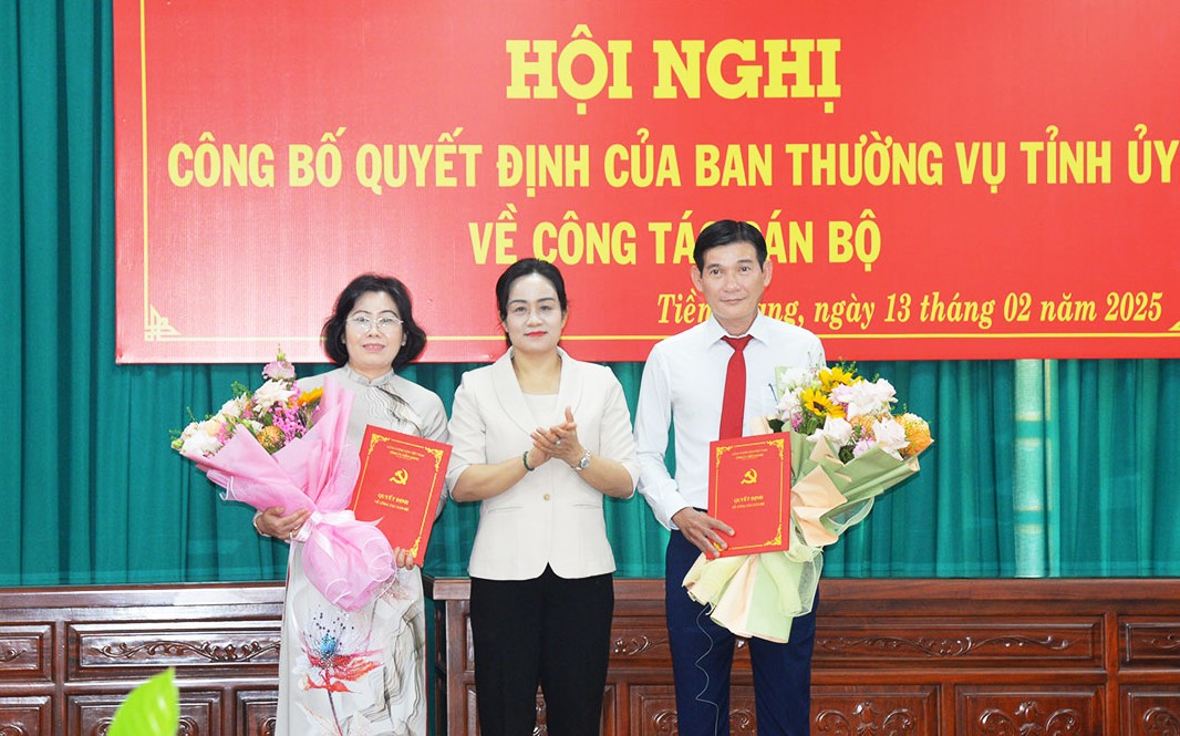 Tiền Giang: Bổ nhiệm nữ Trưởng ban Nội chính Tỉnh ủy- Ảnh 1.