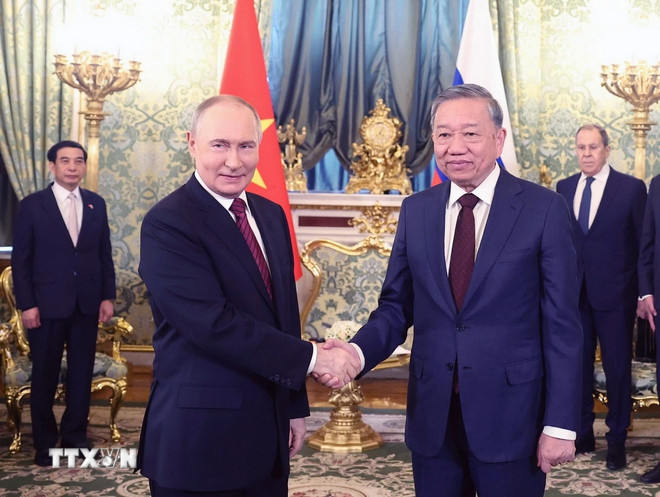 Tổng Bí thư Tô Lâm hội đàm với Tổng thống Nga Vladimir Putin- Ảnh 2. Tổng Bí thư Tô Lâm hội đàm với Tổng thống Nga Vladimir Putin- Ảnh 2.