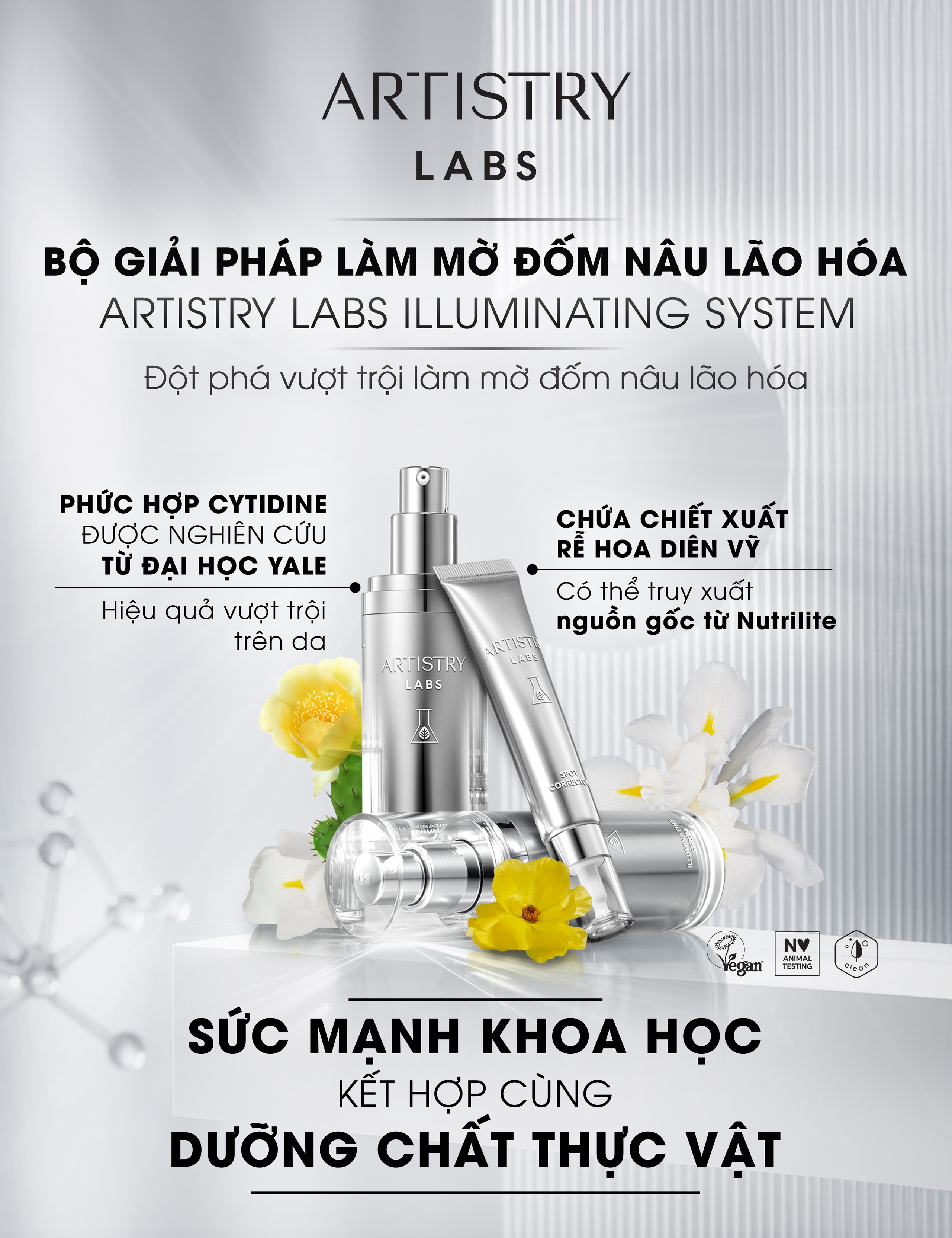Amway Việt Nam ra mắt bộ giải pháp làm mờ đốm nâu lão hóa Artistry Labs Illuminating System- Ảnh 1.
