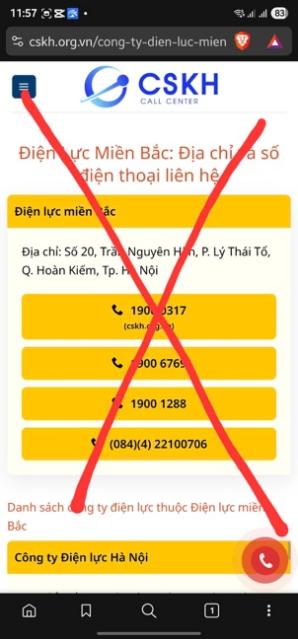 Cảnh báo trang web giả mạo Tổng Công ty Điện lực miền Bắc để lừa đảo khách hàng- Ảnh 1. Cảnh báo trang web giả mạo Tổng Công ty Điện lực miền Bắc để lừa đảo khách hàng- Ảnh 1.