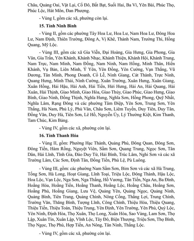 Sắp xếp lại 4 vùng tính lương tối thiểu sau khi sáp nhập xã, tỉnh từ ngày 1/7- Ảnh 4. Sắp xếp lại 4 vùng tính lương tối thiểu sau khi sáp nhập xã, tỉnh từ ngày 1/7- Ảnh 4.