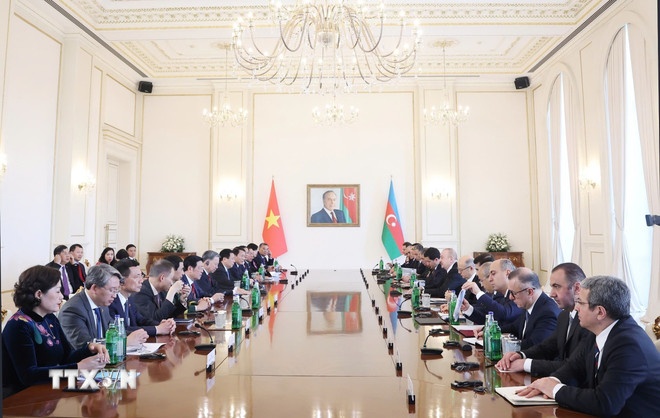 Tuyên bố chung về việc lập quan hệ Đối tác Chiến lược giữa Việt Nam-Azerbaijan- Ảnh 1. Tuyên bố chung về việc lập quan hệ Đối tác Chiến lược giữa Việt Nam-Azerbaijan- Ảnh 1.