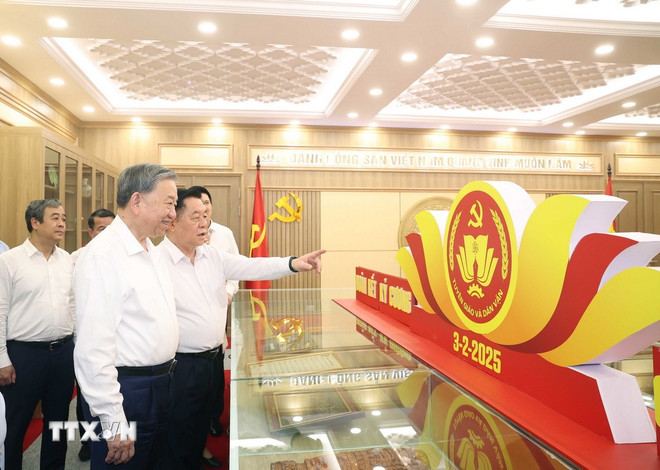 Tổng Bí thư Tô Lâm: Kết hợp hài hòa, biện chứng công tác tuyên giáo và dân vận- Ảnh 1. Tổng Bí thư Tô Lâm: Kết hợp hài hòa, biện chứng công tác tuyên giáo và dân vận- Ảnh 1.