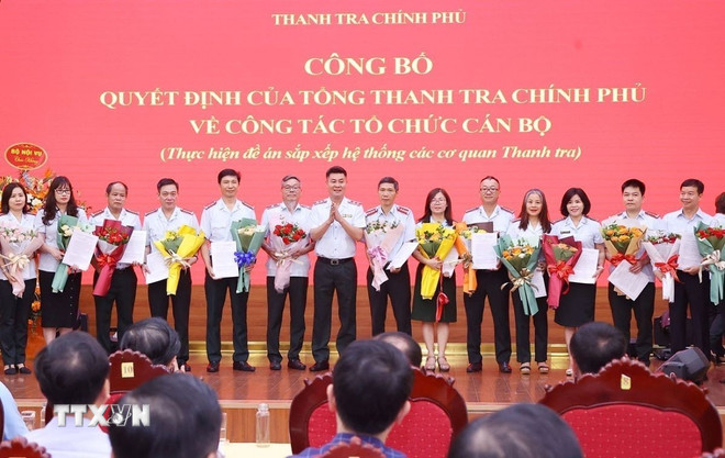 Thanh tra Chính phủ công bố các quyết định tiếp nhận, bổ nhiệm cán bộ- Ảnh 1.