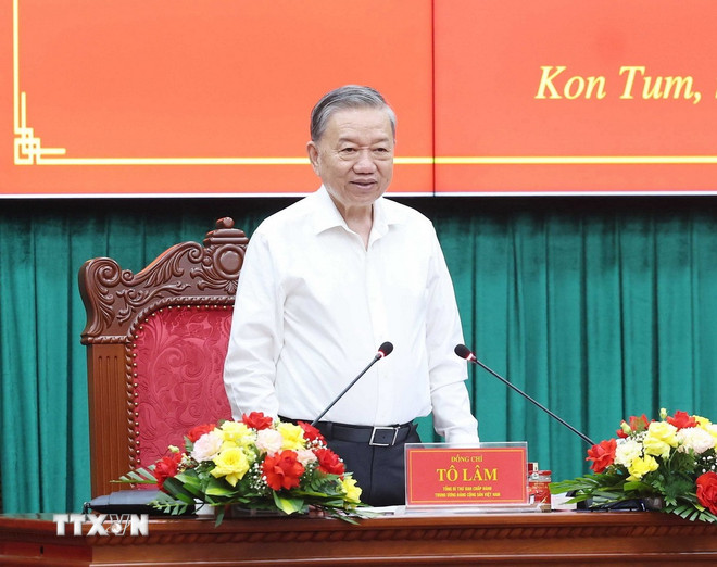 Tổng Bí thư: Kon Tum và Quảng Ngãi sau khi hợp nhất sẽ thành cực tăng trưởng mới- Ảnh 2. Tổng Bí thư: Kon Tum và Quảng Ngãi sau khi hợp nhất sẽ thành cực tăng trưởng mới- Ảnh 2.