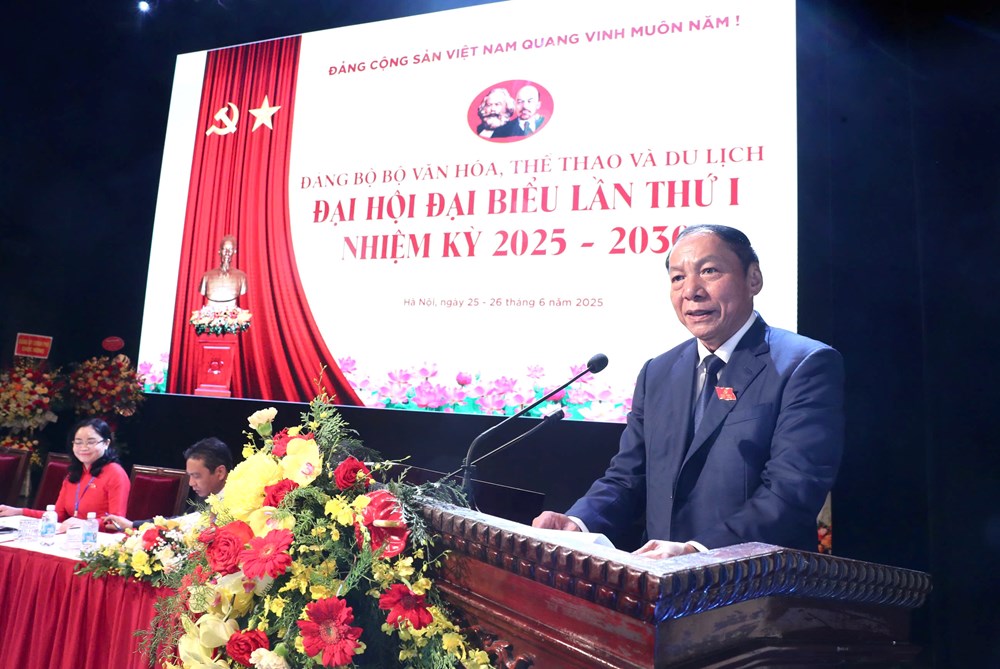 Khai mạc trọng thể Đại hội Đảng bộ Bộ Văn hóa, Thể thao & Du lịch nhiệm kỳ 2025-2030- Ảnh 2. Khai mạc trọng thể Đại hội Đảng bộ Bộ Văn hóa, Thể thao & Du lịch nhiệm kỳ 2025-2030- Ảnh 2.