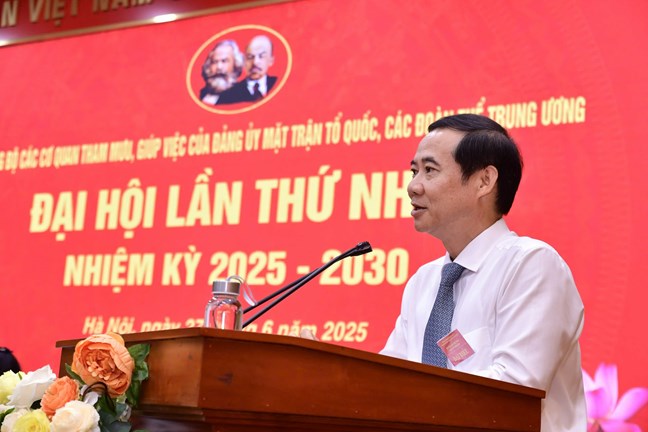 Đảng bộ các cơ quan tham mưu, giúp việc của Đảng ủy MTTQ, các đoàn thể Trung ương tổ chức thành công Đại hội lần thứ nhất- Ảnh 3. Đảng bộ các cơ quan tham mưu, giúp việc của Đảng ủy MTTQ, các đoàn thể Trung ương tổ chức thành công Đại hội lần thứ nhất- Ảnh 3.