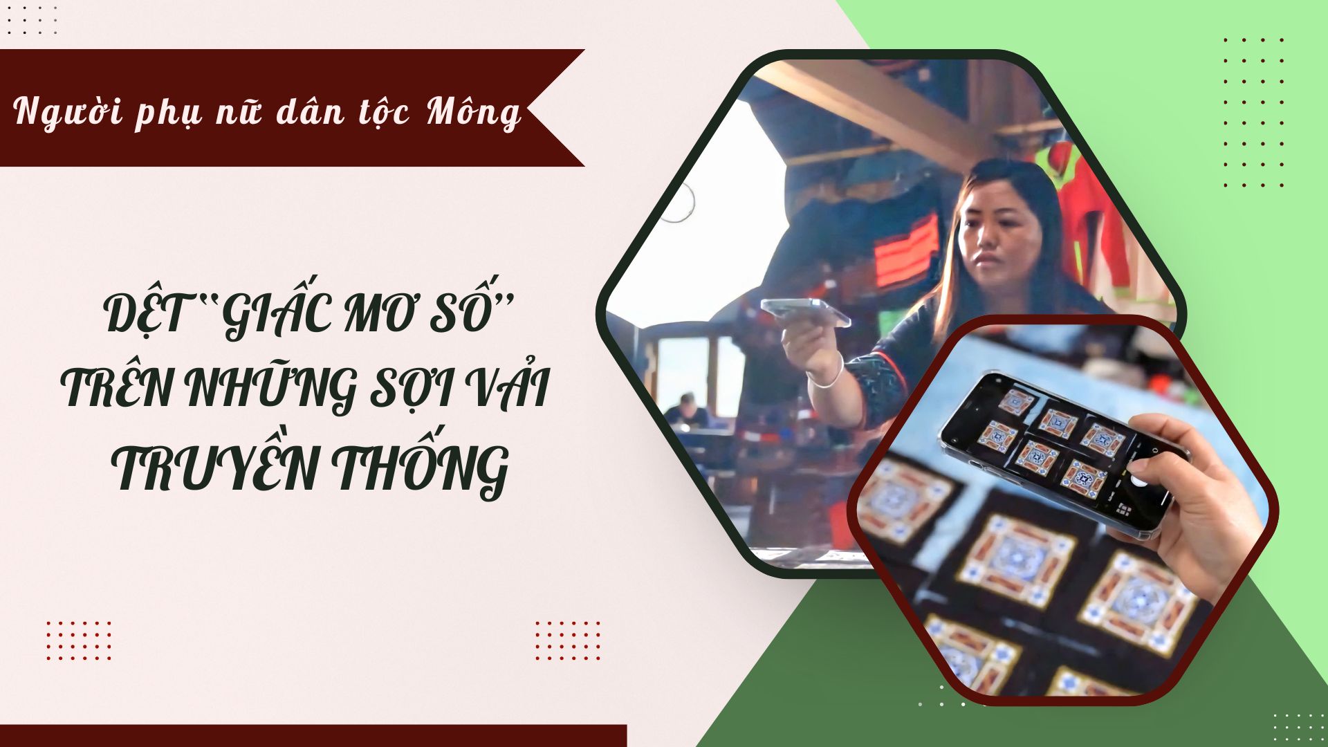 Người phụ nữ dân tộc Mông dệt “giấc mơ số” trên những sợi vải truyền thống