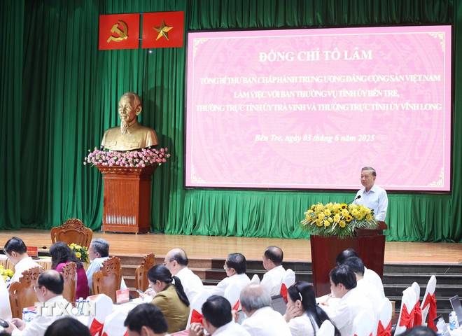 Tổng Bí thư: Hợp nhất Vĩnh Long-Bến Tre-Trà Vinh là quyết định chiến lược- Ảnh 3. Tổng Bí thư: Hợp nhất Vĩnh Long-Bến Tre-Trà Vinh là quyết định chiến lược- Ảnh 3.