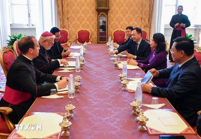 Đưa quan hệ giữa Việt Nam và Vatican phát triển hơn nữa- Ảnh 1. Đưa quan hệ giữa Việt Nam và Vatican phát triển hơn nữa- Ảnh 1.