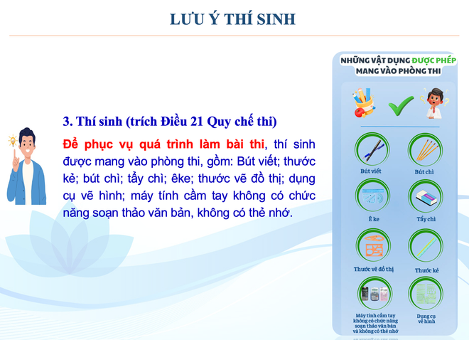Sở GD-ĐT Hà Nội: Những lưu ý quan trọng cho thí sinh khi thi vào lớp 10- Ảnh 1. Sở GD-ĐT Hà Nội: Những lưu ý quan trọng cho thí sinh khi thi vào lớp 10- Ảnh 1.