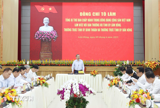 Tổng Bí thư: Tỉnh Lâm Đồng mới khẩn trương xây dựng lại quy hoạch phát triển- Ảnh 1. Tổng Bí thư: Tỉnh Lâm Đồng mới khẩn trương xây dựng lại quy hoạch phát triển- Ảnh 1.