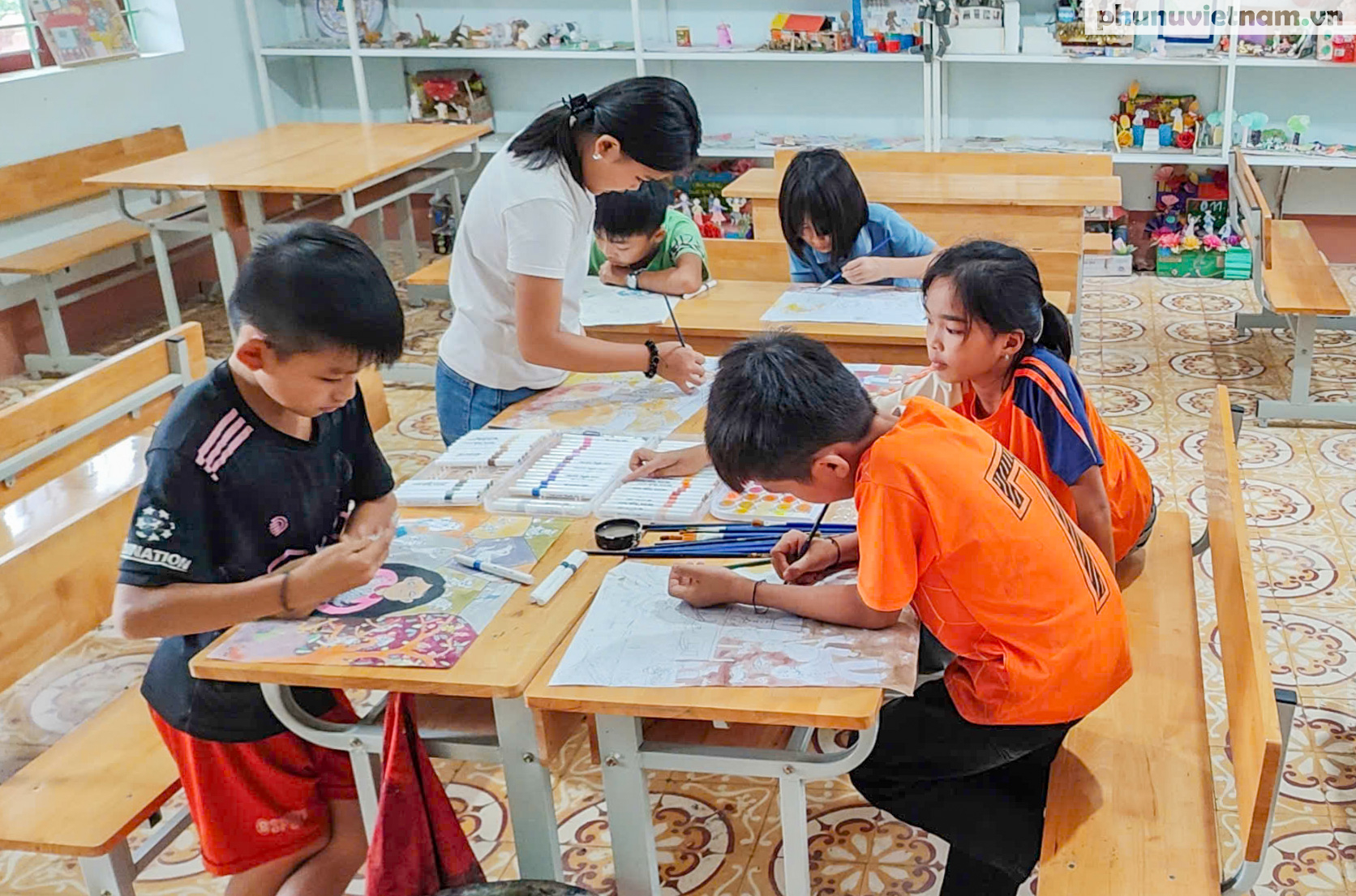 Tổ Mỹ thuật vùng cao – Nơi trẻ em dân tộc thiểu số sáng tạo và cất tiếng nói bình đẳng giới- Ảnh 4.